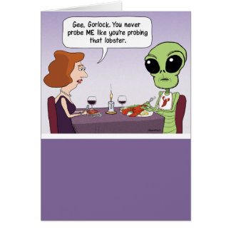 Funny Aliens Birthday Greeting Cards 