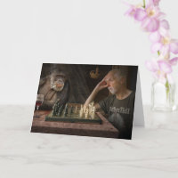 FUNNY BIRTHDAY CARD, QUARANTINE 2020 CHESS GAME