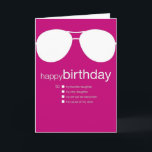 Funny Birthday Card to Daughter<br><div class="desc">This card comes with an antacid. Udecide cards let you choose your own message! Just check the box next to the sentiment you prefer. Sure to get a laugh!</div>
