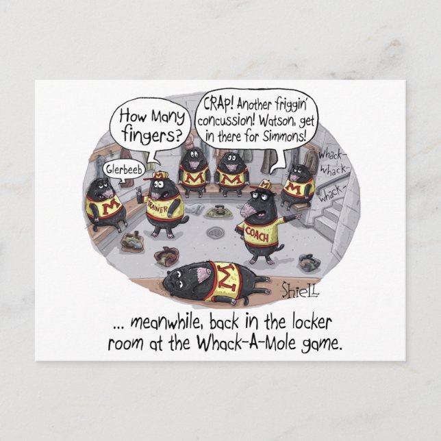 Funny Birthday Card - Whack-a-Mole (Front)