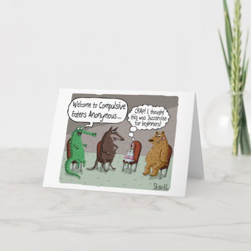 Funny Birthday Card with CUTE ANIMALS