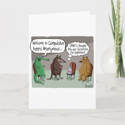 Funny Birthday Card with CUTE ANIMALS
