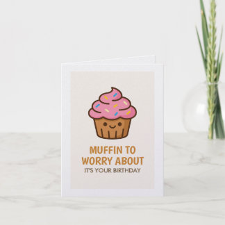 Funny birthday card with muffins – birthday card