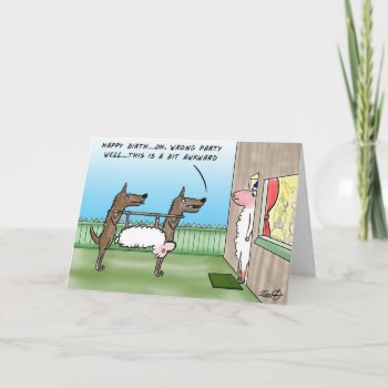 Funny Birthday Card With Wolves And A Dead Sheep by bad_Onions at Zazzle