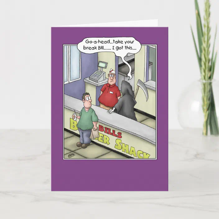 Maison Burger Flipper Funny Humour Anniversaire Card Free P P Maison Et Jardin Pi