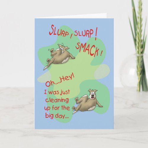 Funny Birthday Cards Dog Smack Card