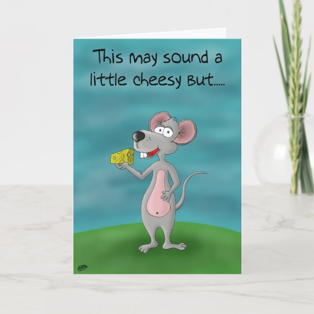 Funny Birthday Cards: I moused say Card (Front)
