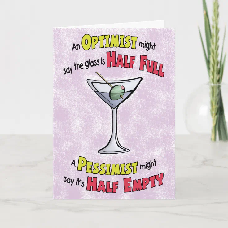 Funny Birthday Cards: Martini Philosophy Card | Zazzle Funny Birthday Cards: Martini Philosophy Card | Zazzle
