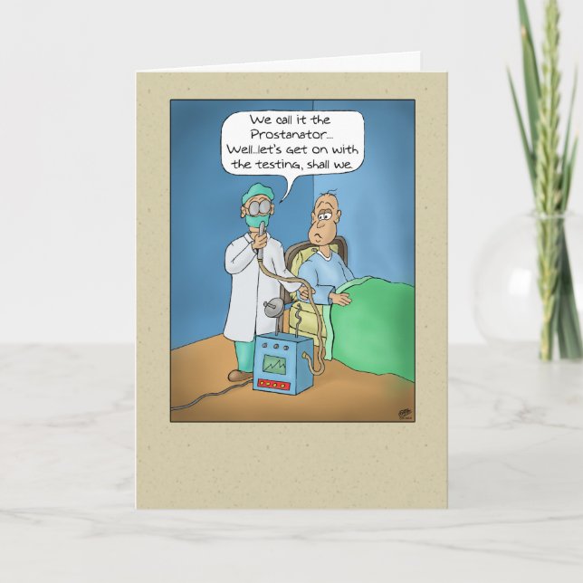 Funny Birthday Cards: The Prostanator Card (Front)