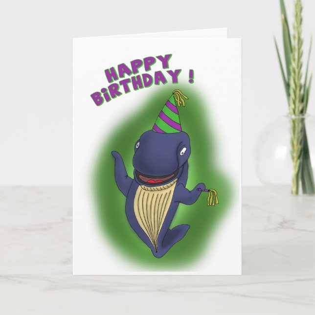 Funny Birthday Cards: Whale of a Birthday Card (Front)