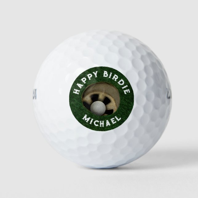 Funny Birthday Collectible Golf Balls (Front)