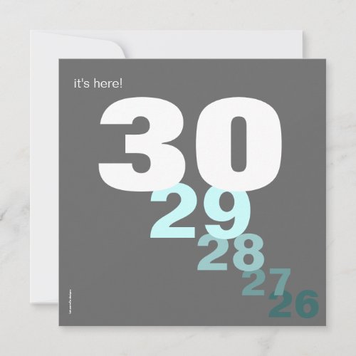 Funny Birthday Countdown Party Invitation