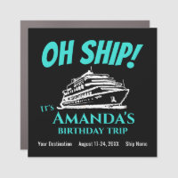 Funny Birthday Cruise Stateroom Door Marker