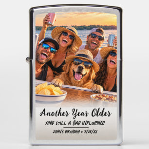 Funny Birthday Custom Photo Zippo Lighter
