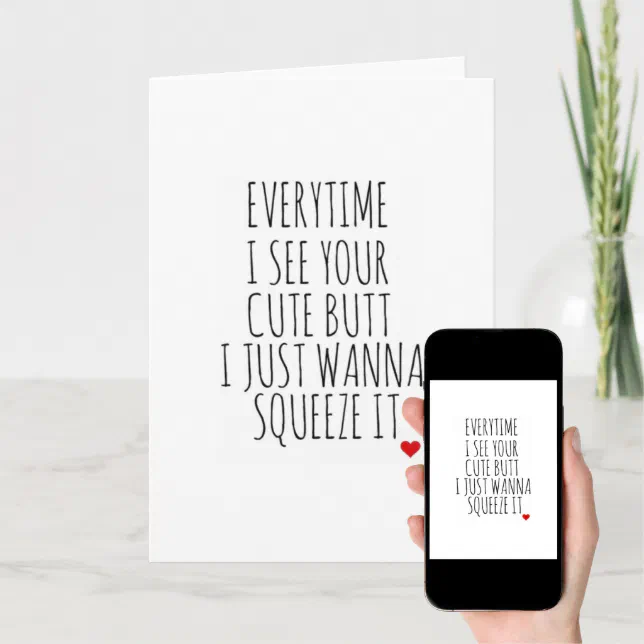 funny birthday cute butt love bestselling holiday card | Zazzle