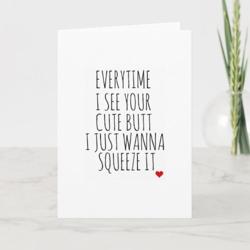 funny birthday cute butt love bestselling holiday card