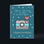 Funny Birthday Cute Camera Photographer Girl   Card<br><div class="desc">From silly jokes to serious romantic statements, MiKa Art Zazzle shop has something for everyone. Canadiana, Japanese gifts, jewelry, cases for electronic devices, fun buttons, mug cups, ornaments, cards and posters….. Please take some time and look around. You may even find something you didn’t know you wanted! I’m curious about...</div>