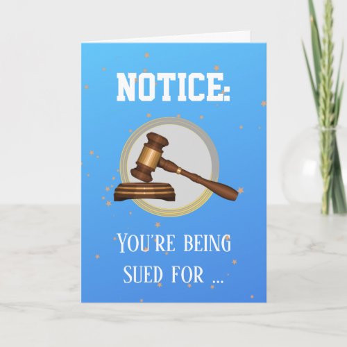 Funny Birthday DeFLAMEation Legal Theme Card