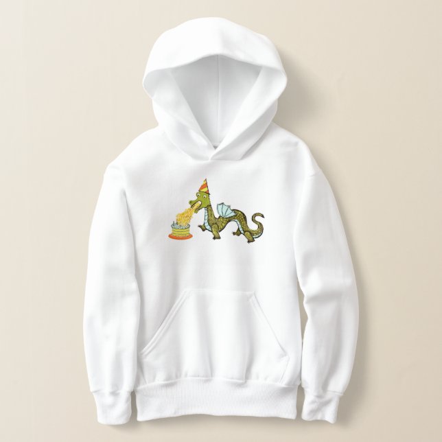 Funny Birthday Dragon Hoodie (Laydown)