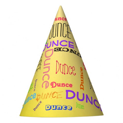 Funny Birthday Dunce Cap Wonderful Word Cloud