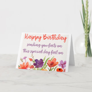 Funny Birthday Farts Card
