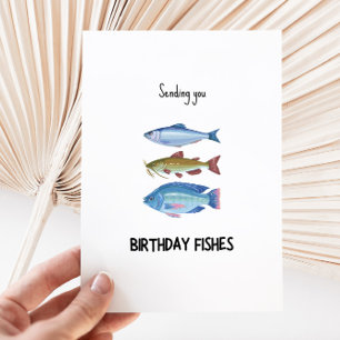 Funny Birthday Fishes Birthday Card