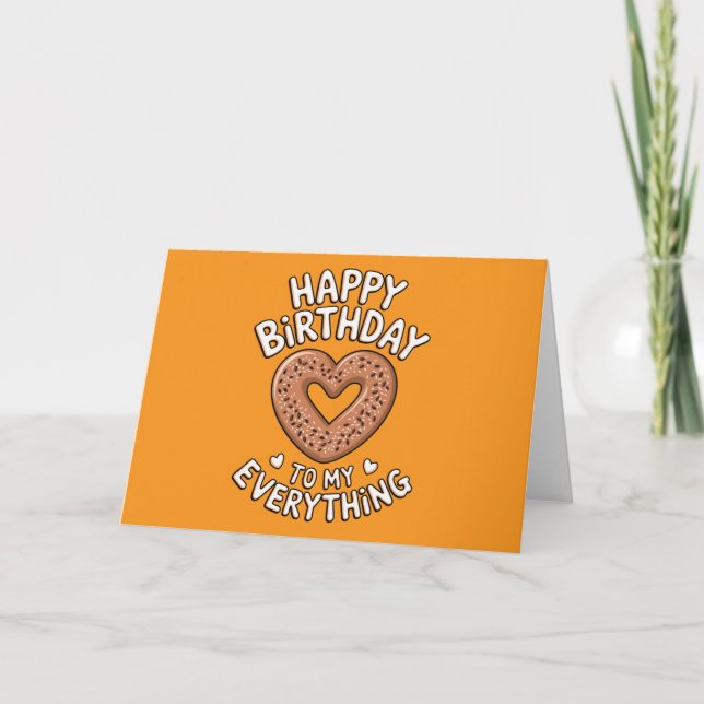 Funny Birthday For Boyfriend For Girlfriend Food  Invitation (Front)