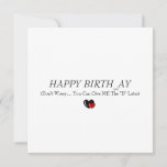 Funny Birthday for husband\ boyfriend rude card<br><div class="desc">Funny Birthday for husband\ boyfriend rude card for him is featured Happy birth_ay ( don't worry you will give me the "D"later) in a modern text and two hearts on the bottom</div>