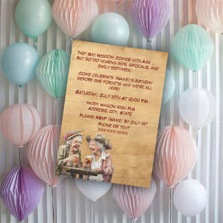 Funny Birthday for Older Ladies– Sassy Seniors Invitation