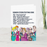 Funny Birthday for Seniors Card