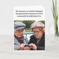 Funny Birthday for Seniors Card