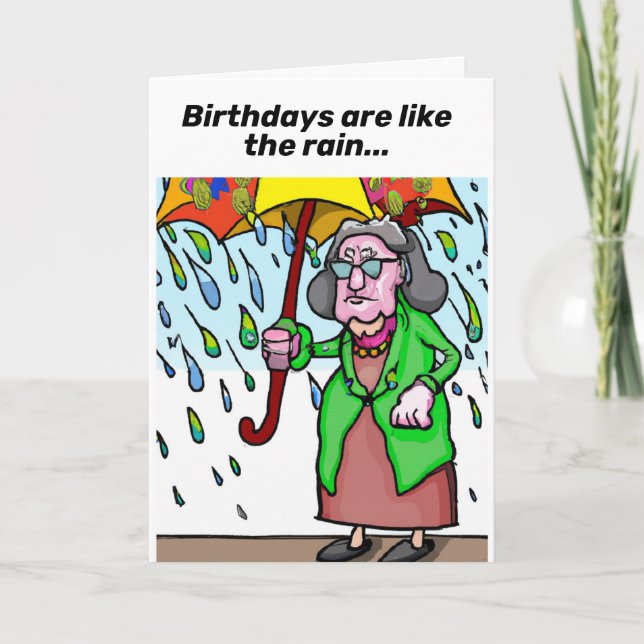 Funny Birthday for Seniors Card (Front)