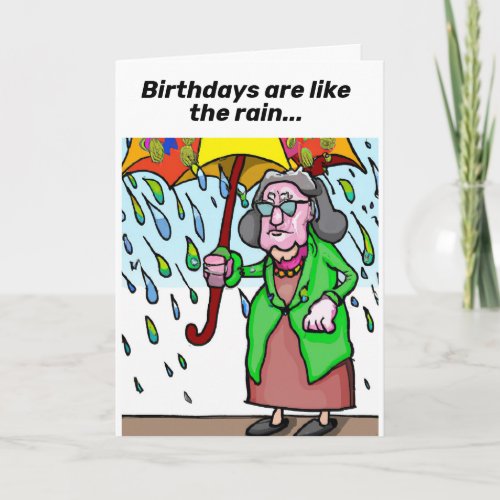 Funny Birthday for Seniors Card