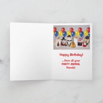 Funny Birthday from Group Card | Zazzle