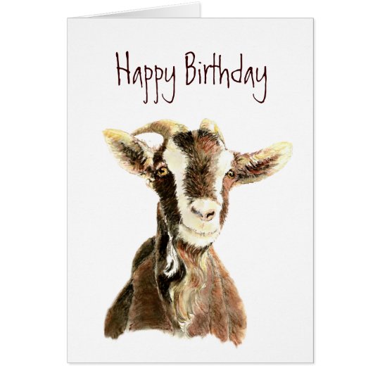 Funny Birthday, From the Old Goat who Loves YOU Card | Zazzle
