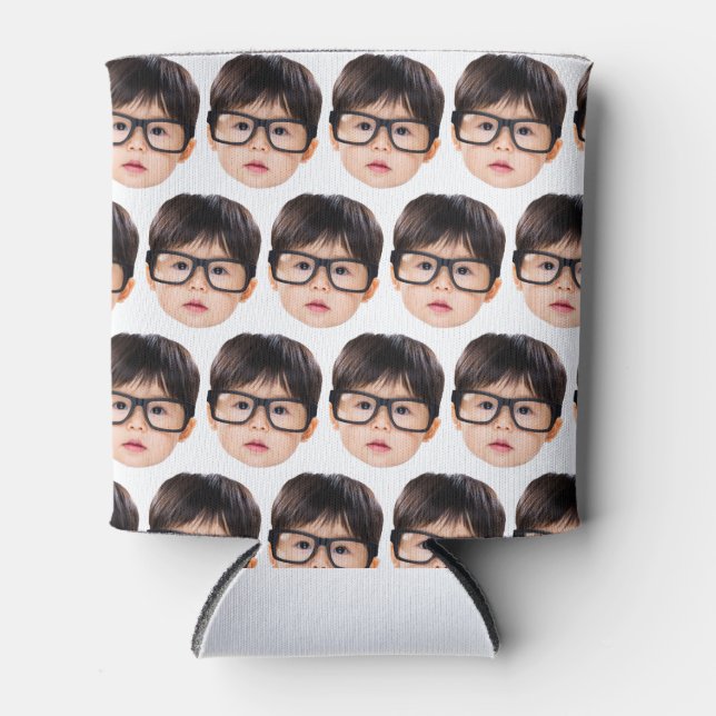 Funny birthday Funny photo Personalized photo gift Can Cooler (Front)