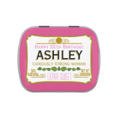 Funny Birthday Gag Gift for a Woman Jelly Belly Tin (Top)