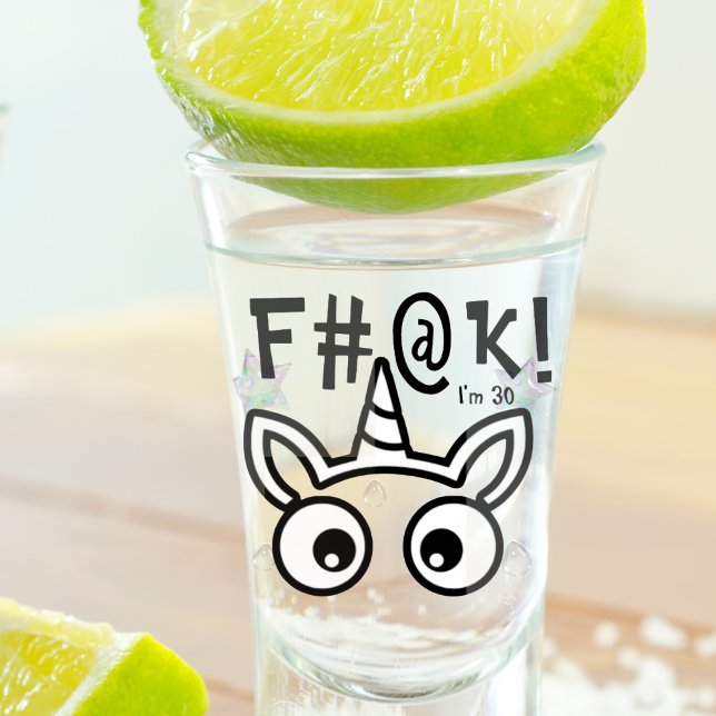 Funny Birthday Getting Old Realization Shot Glass (Creator Uploaded)