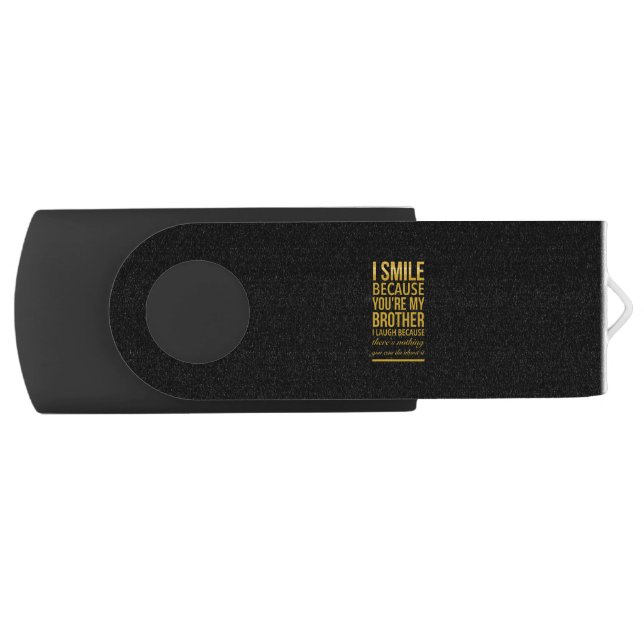 Funny birthday gifts for brothers from big sister flash drive (Front)