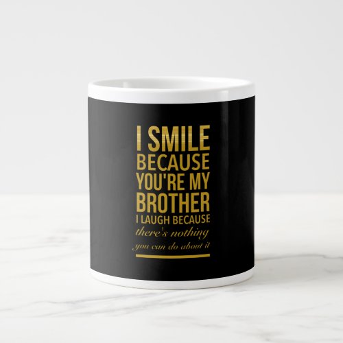 Funny birthday gifts for brothers from big sister giant coffee mug