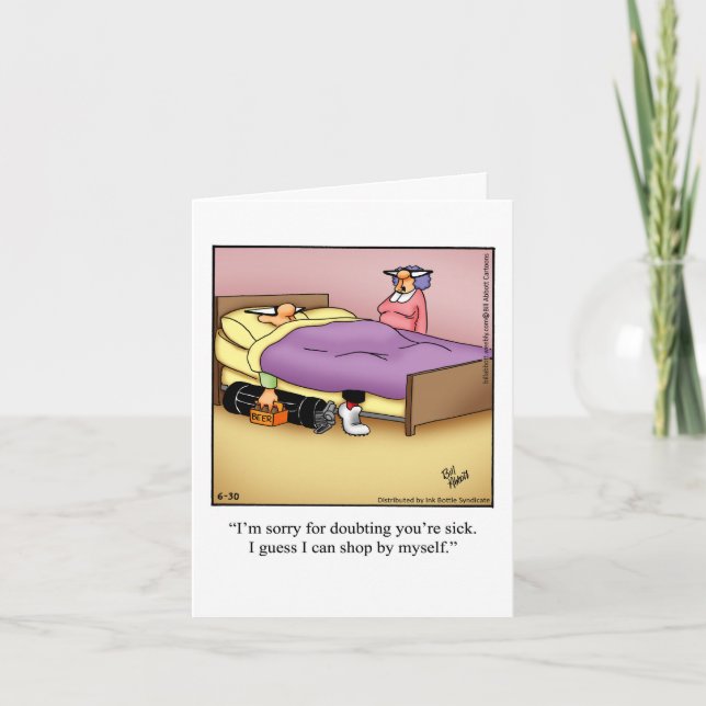 Funny Birthday Golf Card For Him (Front)