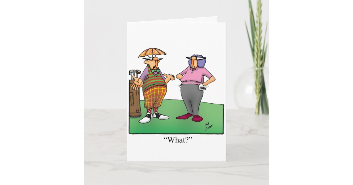Funny Birthday Golf Humor Card For Him | Zazzle.com
