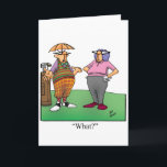 Funny Birthday Golf Humor Card For Him<br><div class="desc">Enjoy spreading the laughter with this hilarious golf humor happy birthday greeting card by cartoonist Bill Abbott; send some laughs along with your love and wishes for a happy birthday. Bill Abbott's cartoon "Spectickles" the internationally syndicated comic has also appeared in Hallmark U.K., Reader's Digest, Saturday Evening Post and other...</div>