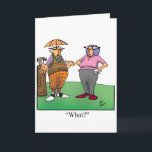 Funny Birthday Golf Humor Card For Him<br><div class="desc">Enjoy spreading the laughter with this hilarious golf humor happy birthday greeting card by cartoonist Bill Abbott; send some laughs along with your love and wishes for a happy birthday. Bill Abbott's cartoon "Spectickles" the internationally syndicated comic has also appeared in Hallmark U.K., Reader's Digest, Saturday Evening Post and other...</div>