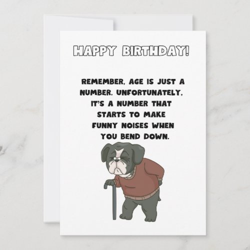 Funny Birthday Greeting Card 