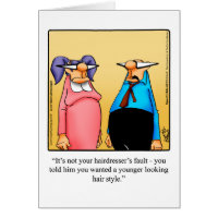 Funny Hairdresser Gifts On Zazzle Funny Birthday Greeting Card For Her
