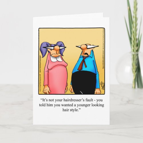 Funny Birthday Greeting Card For Her