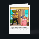 Funny Birthday Greeting Card For Him<br><div class="desc">Enjoy spreading the laughter with this hilarious romantic happy birthday greeting card by cartoonist Bill Abbott; send some laughs along with your love and wishes for a happy birthday. Bill Abbott's cartoon "Spectickles" the internationally syndicated comic has also appeared in Hallmark U.K., Reader's Digest, Saturday Evening Post and other fine...</div>