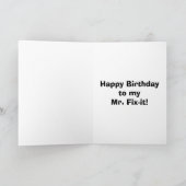 Funny Birthday Greeting Card for Him "Spectickles" (Inside)