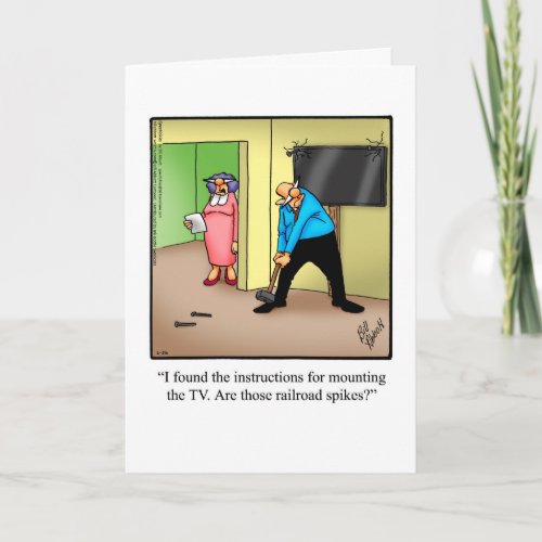 Funny Birthday Greeting Card for Him 